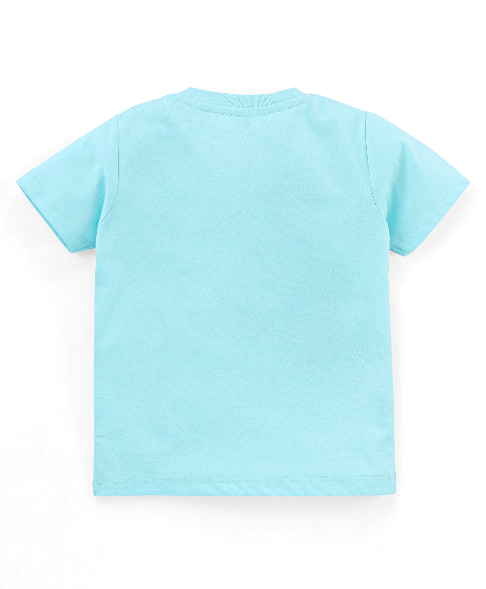 Buy Babyhug Cotton Half Sleeves Wild Animal Print Pack of 3 - Blue ...