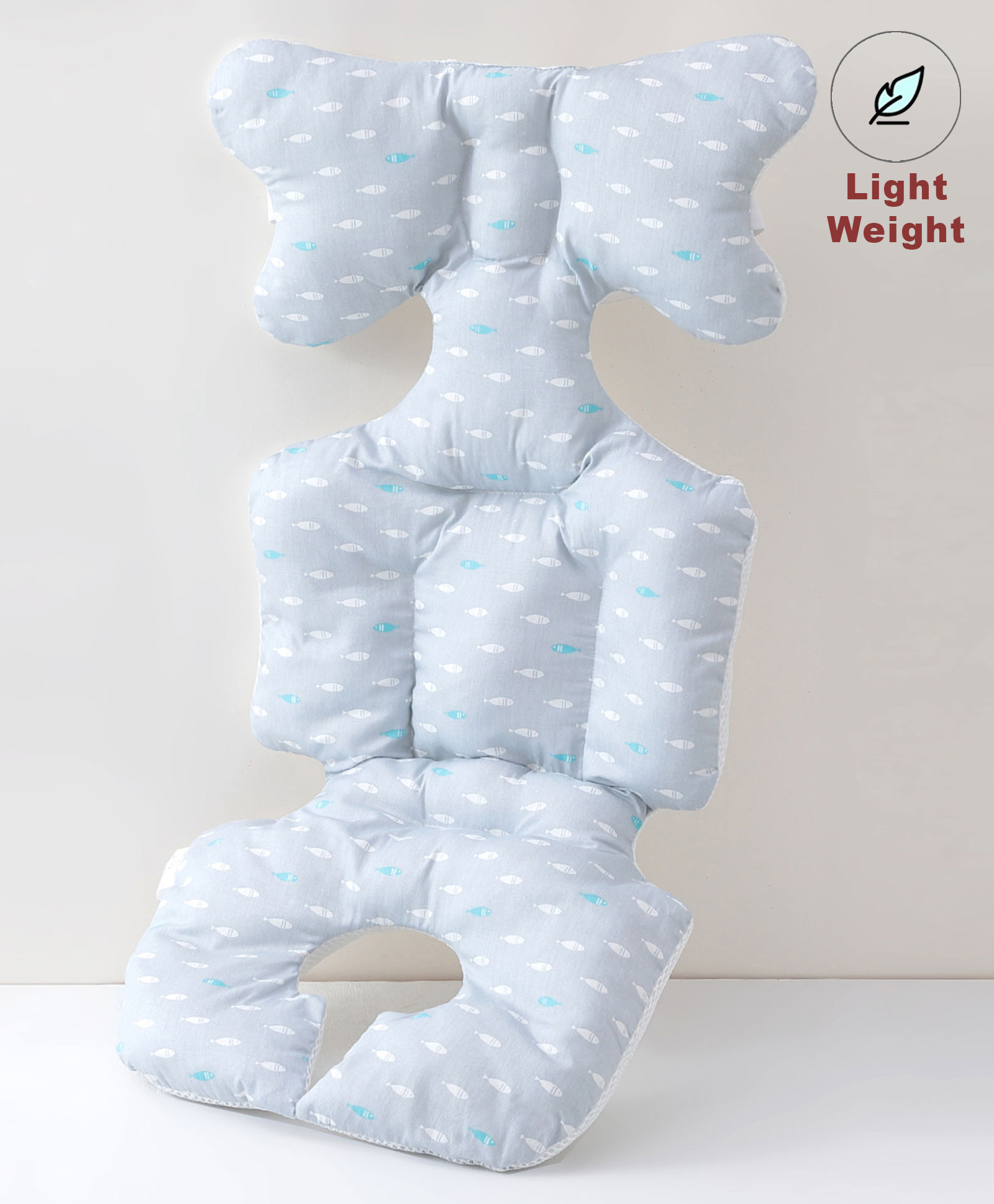Babyhug Stroller Cushion Fish Print - Blue-image-41