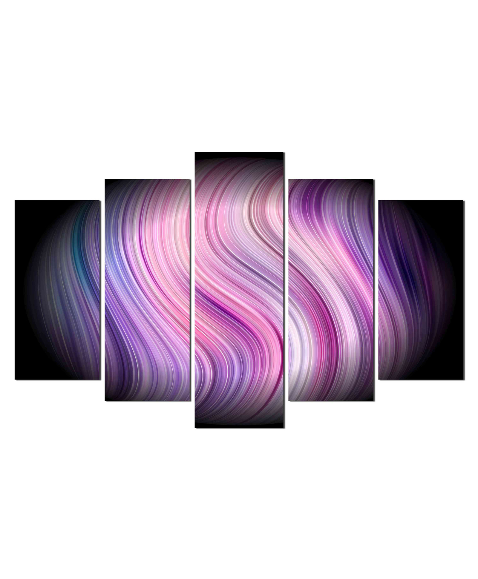WENS Abstarct Art 5 Pieces Laminated Wall Panels  -Multicolor-image-32