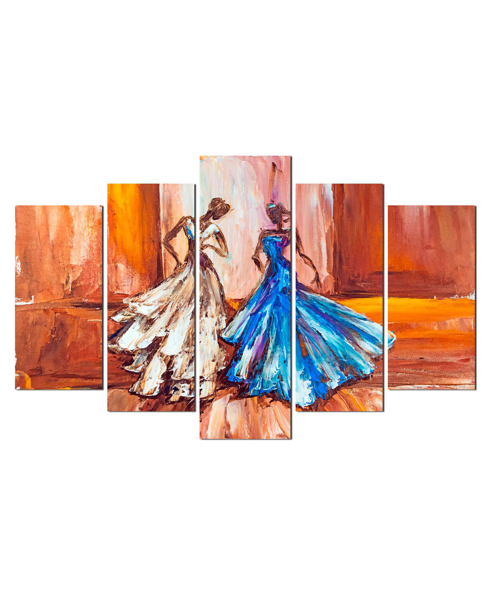 WENS Modern Women Art 5 Pieces Laminated Wall Panels  -Multicolor-image-47
