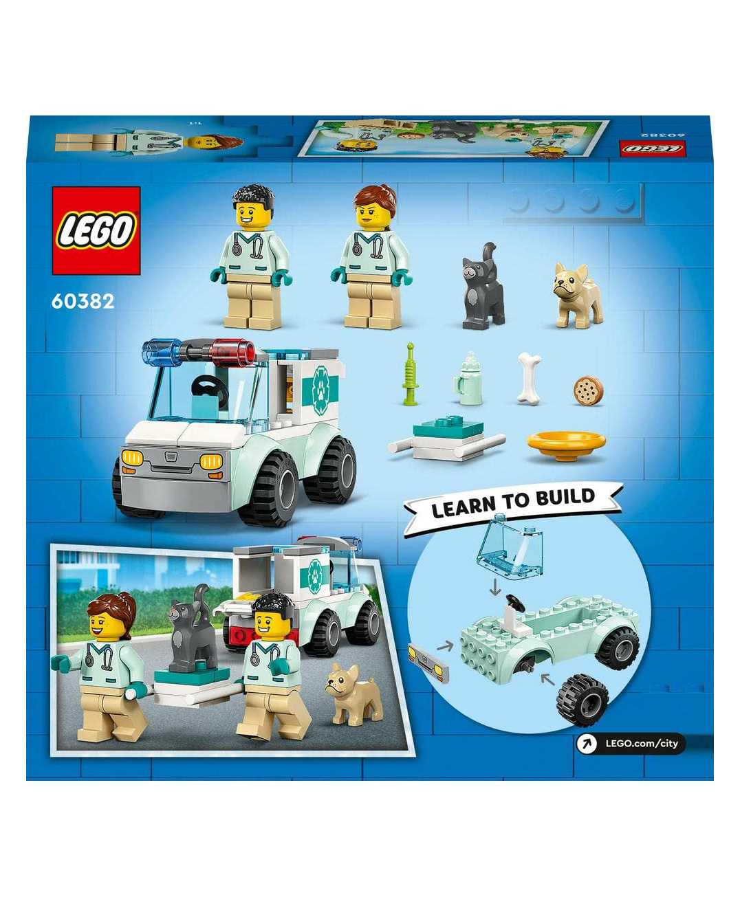 LEGO City Vet Van Rescue 58 Pieces- 60382-picture-12