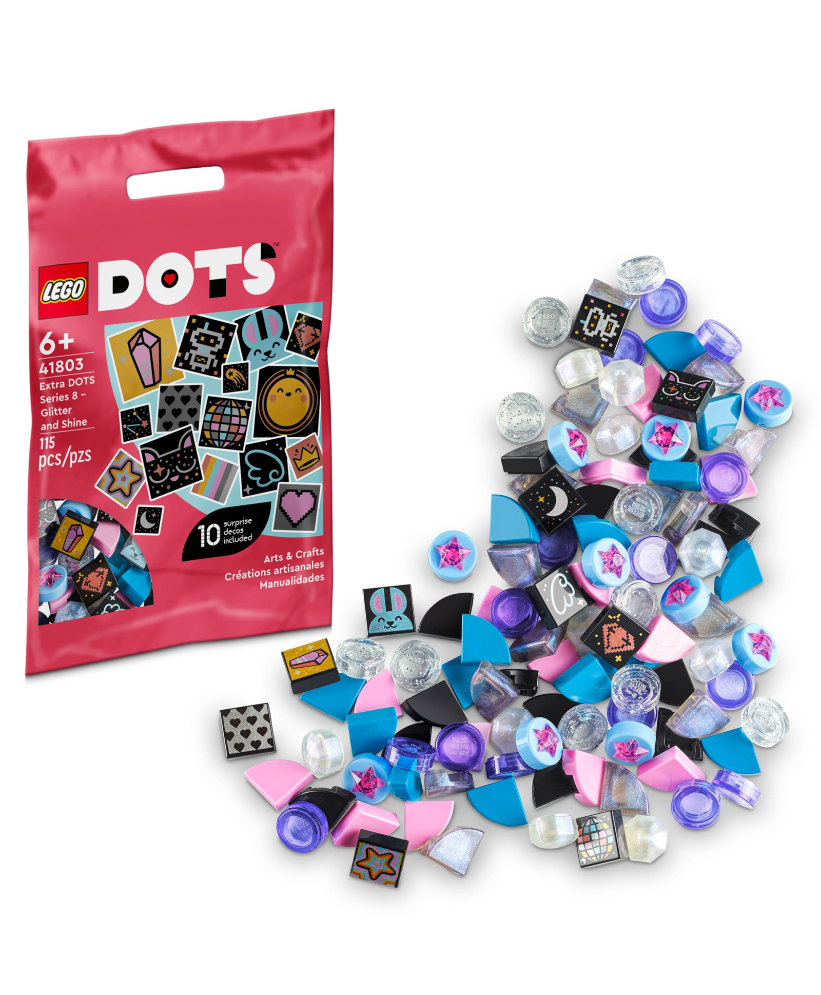 LEGO Extra Dots Series 8 Glitter and Shine 115 Pieces- 41803-image-4