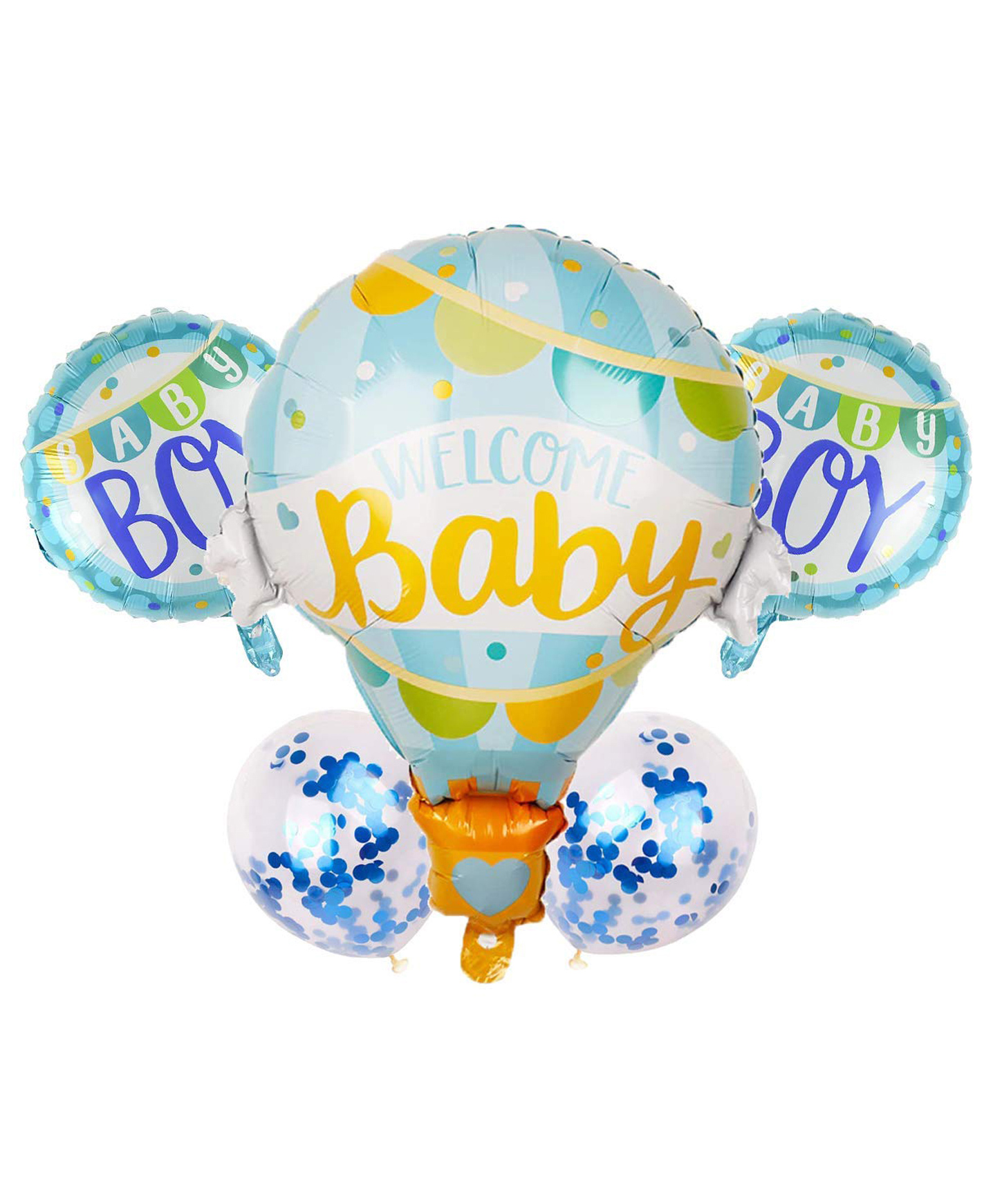AMFIN Welcome Baby Foil Balloon Blue - Pack of 5-image-41
