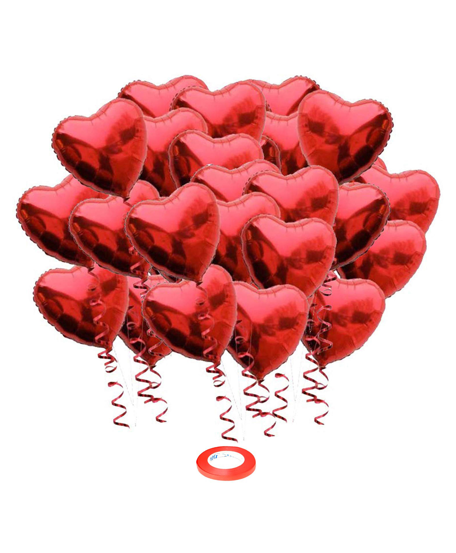 AMFI Heart Shaped Balloons Red - Pack of 25-image-44