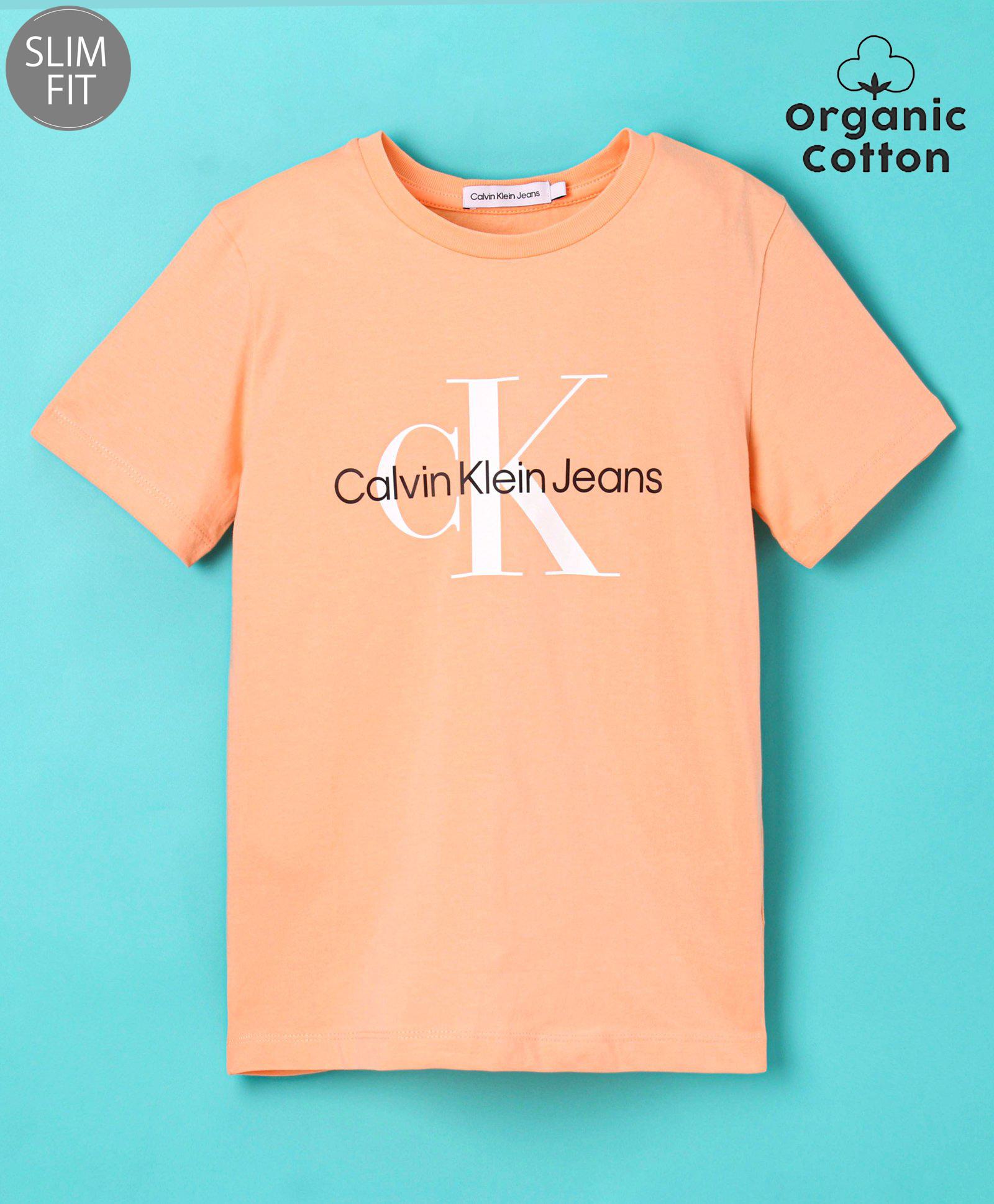 Calvin Klein Boys TShirt Factory Outlet Blue  Calvin Klein India Clothing  Organic Cotton