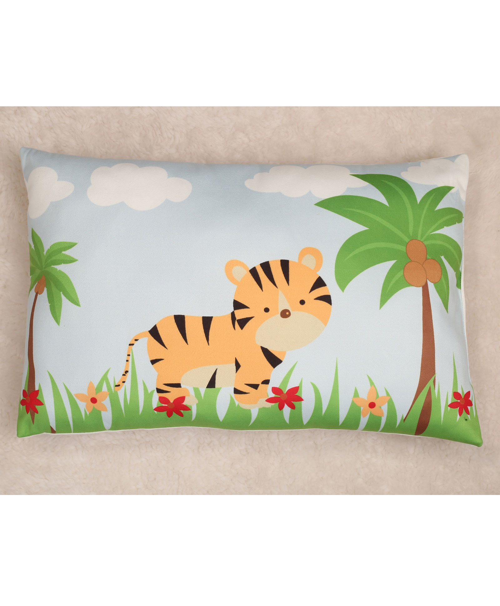 New Comers Infant Pillow with Super Soft Imported Fabric Animal & Cartoon Prints - Multicolour-image-20