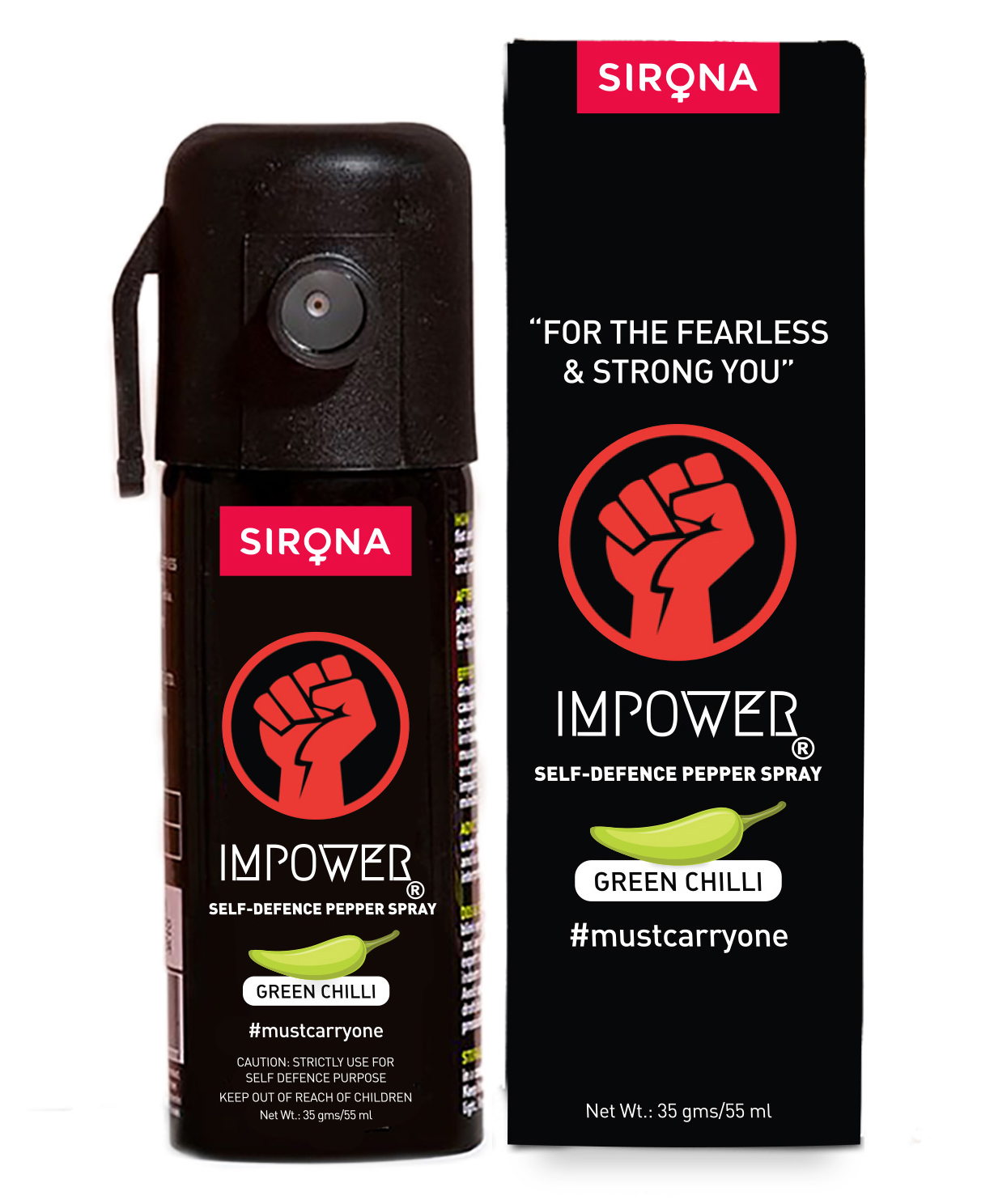 Impower Self Defence Green Chili Pepper Spray for Woman Safety - 55 ml-image-9