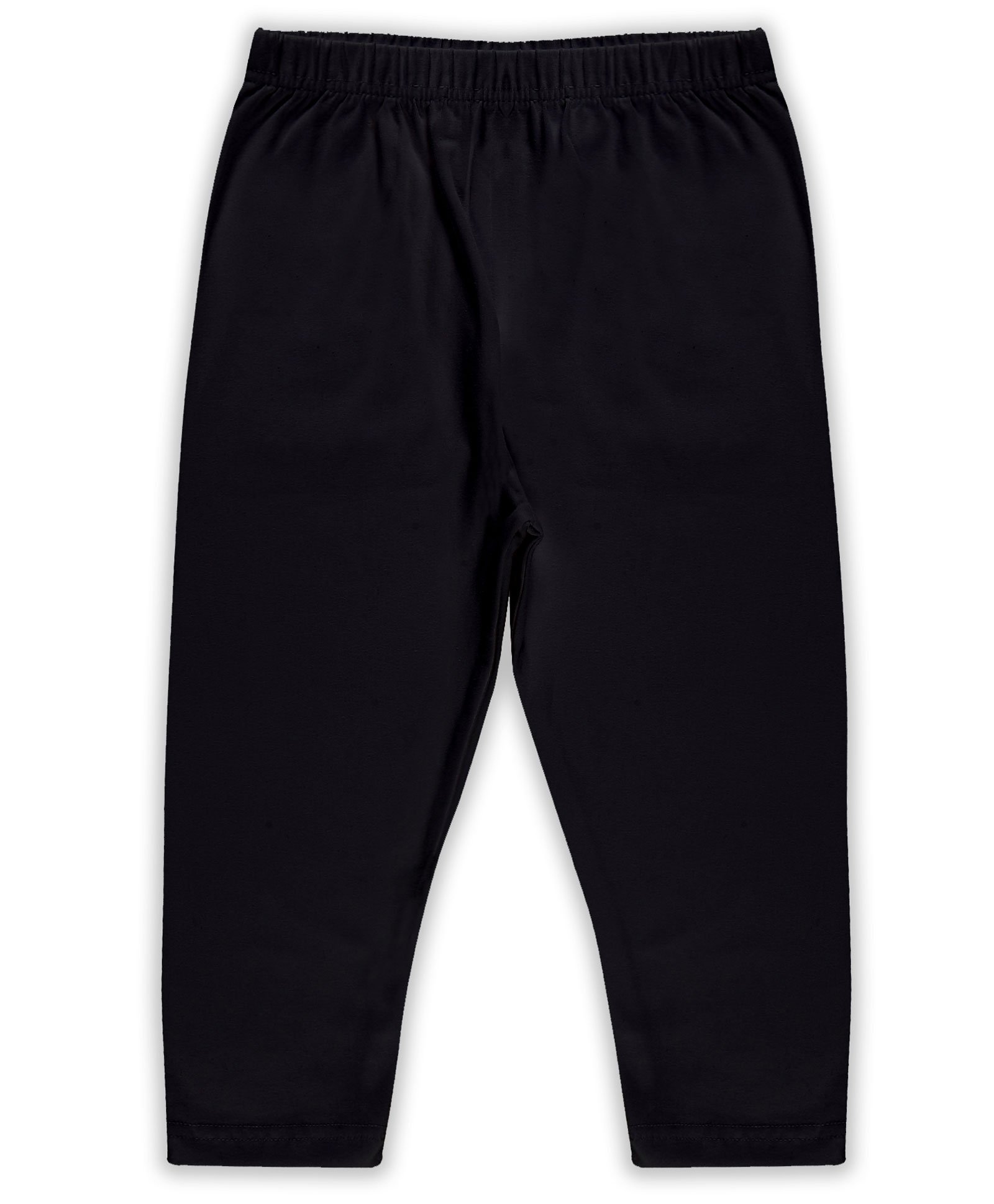 Kiddopanti Solid Capri Legging - Black-picture-21