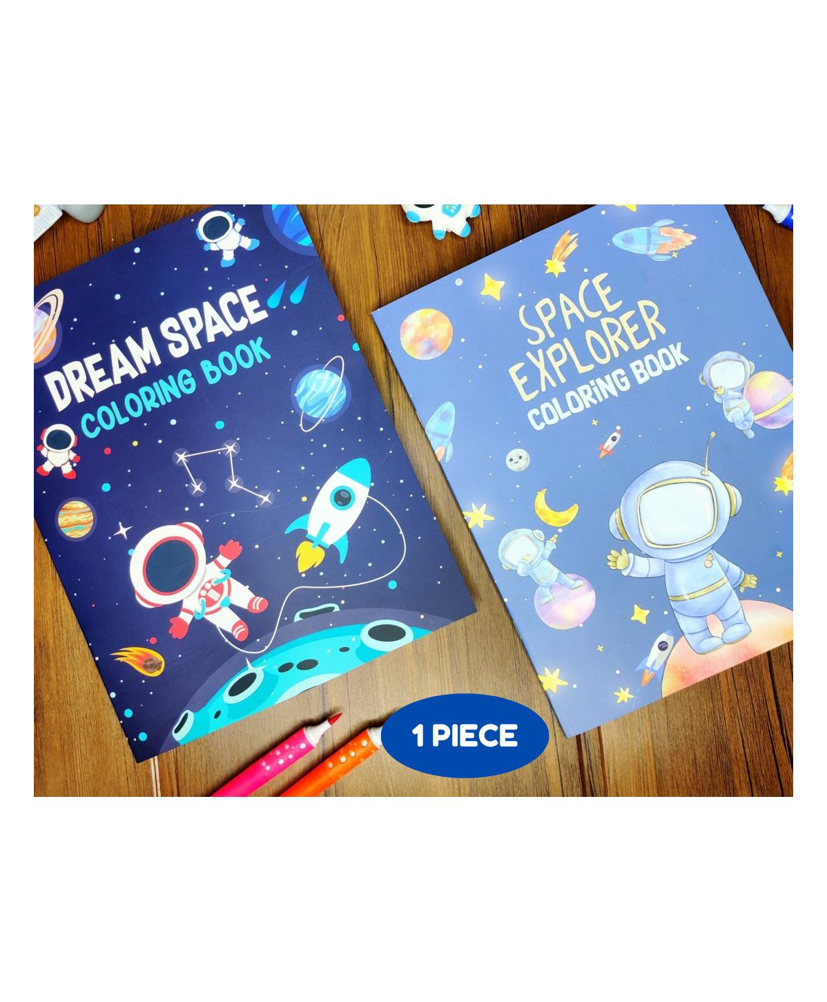 Space Theme Coloring Book - English-image-26