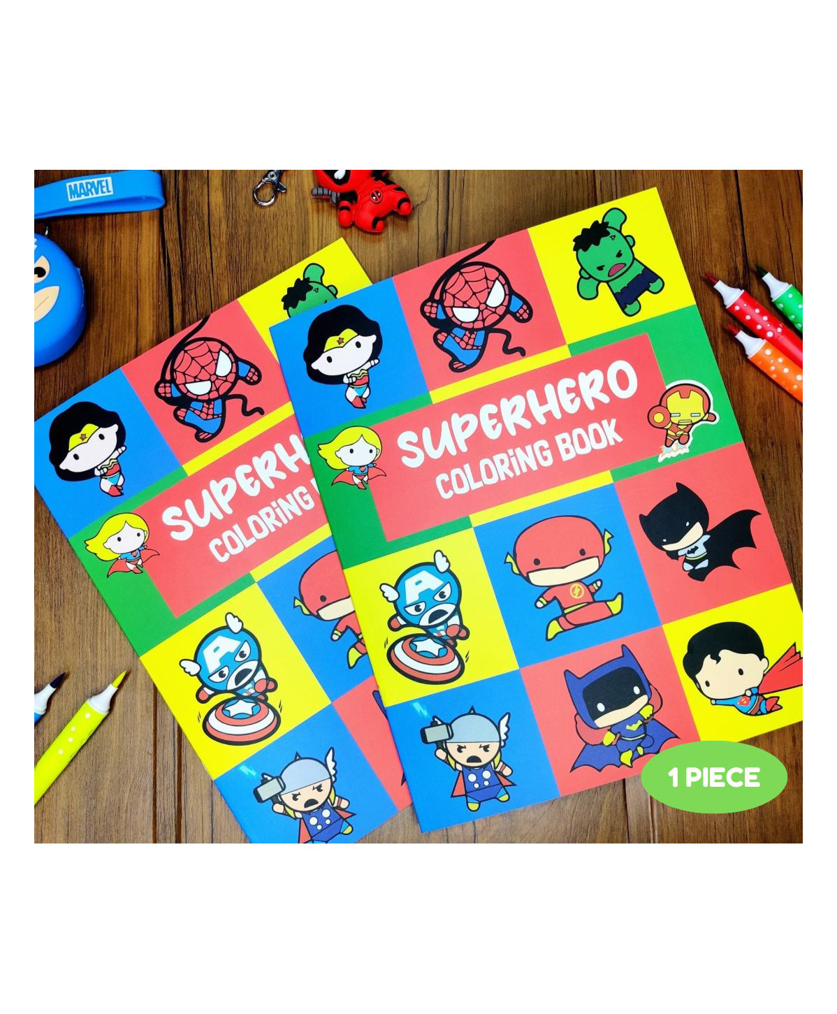Superhero Theme Coloring Book - English-image-25