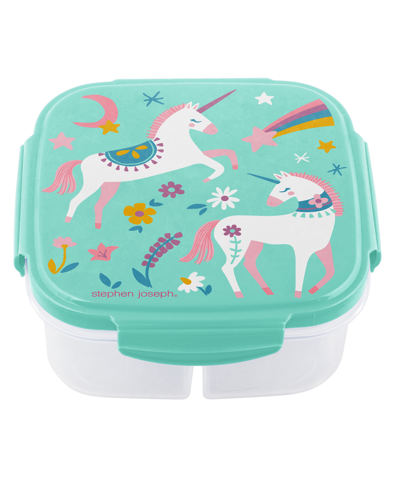 Stephen Joseph Snack Box with Ice Pack Unicorn Print - Teal-picture-34