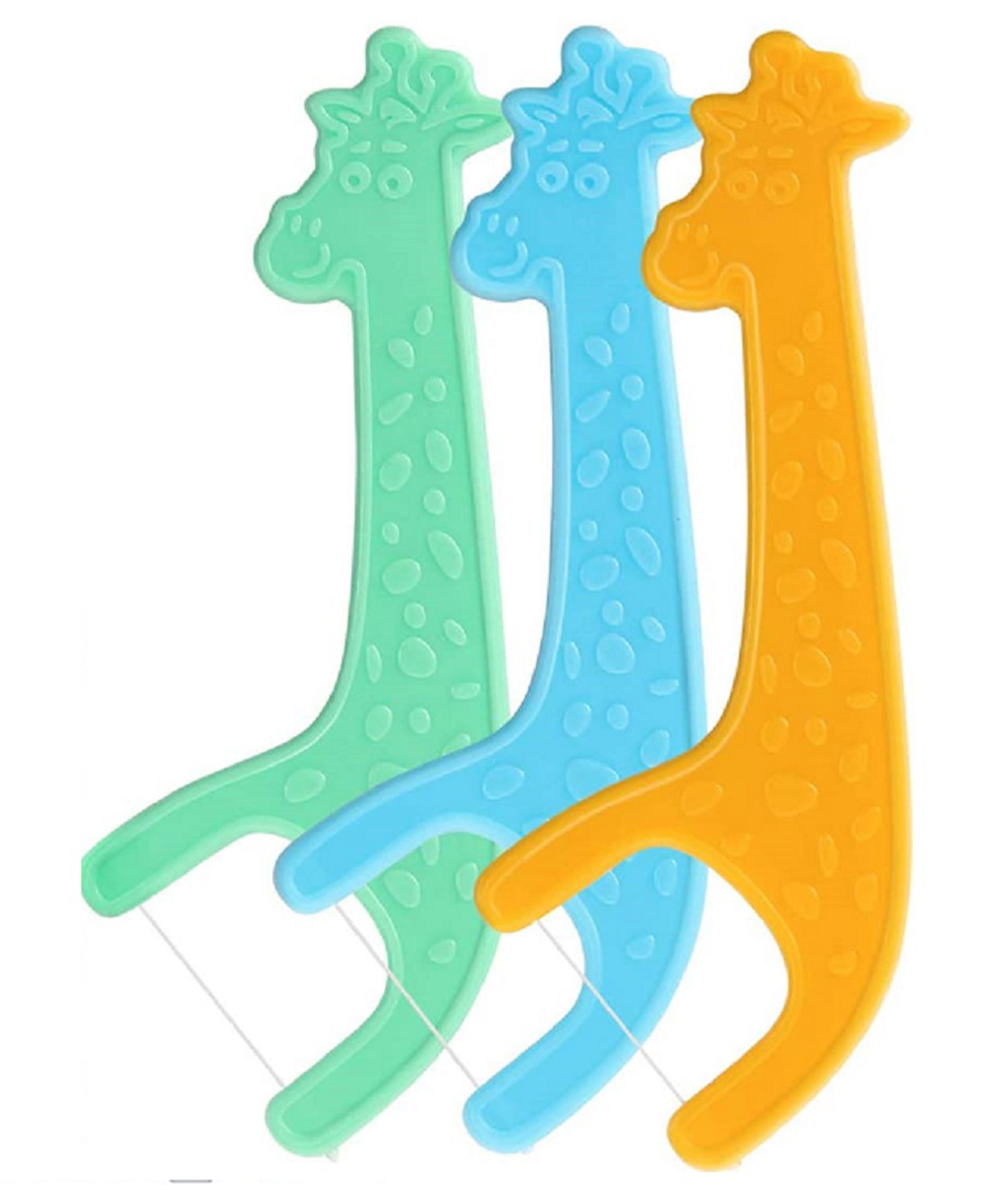 Giraffio Kids Tooth Cleaning Dental Floss Picks with Storage Case Pack of 24- Multicolour-image-6