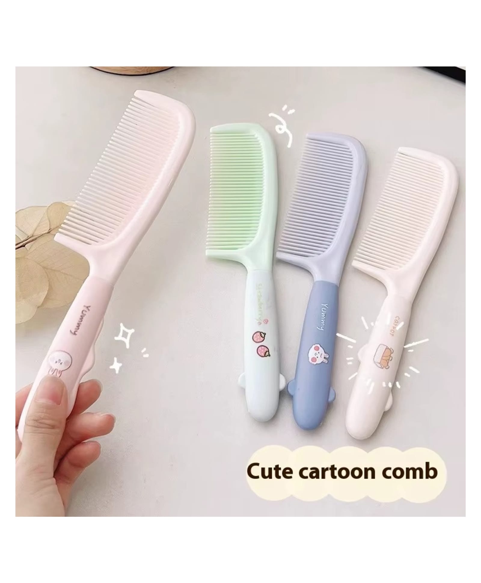 Mihar Essentials Elegant Smooth Hair Comb (Color And Print May Vary)-picture-14