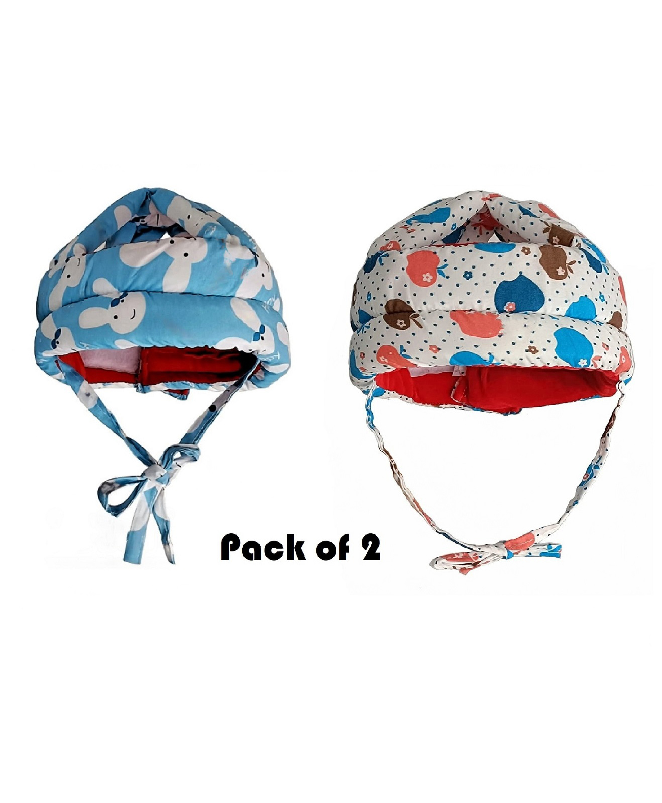 Mihar Essentials Baby Safety Helmets Pack Of 2 (Color And Print May Vary)-picture-4