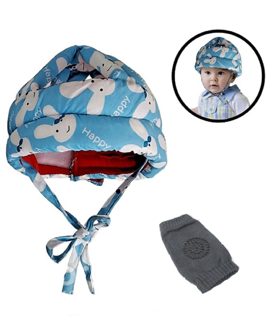 Mihar Essentials Baby Safety Helmet & Kneepads-Blue (Color And Print May Vary)-picture-18