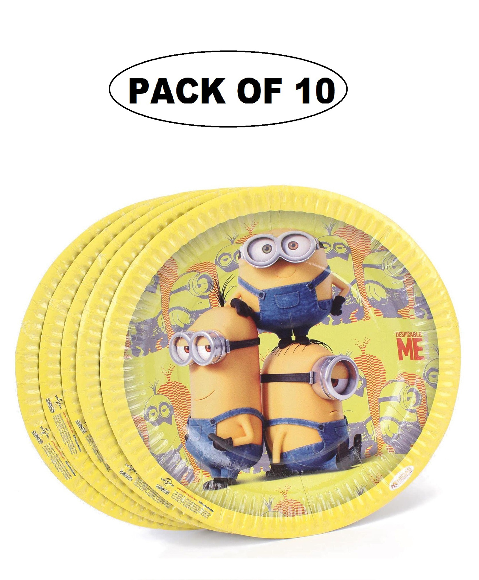 Shopping Time Minion Paper Plates - Pack of 10