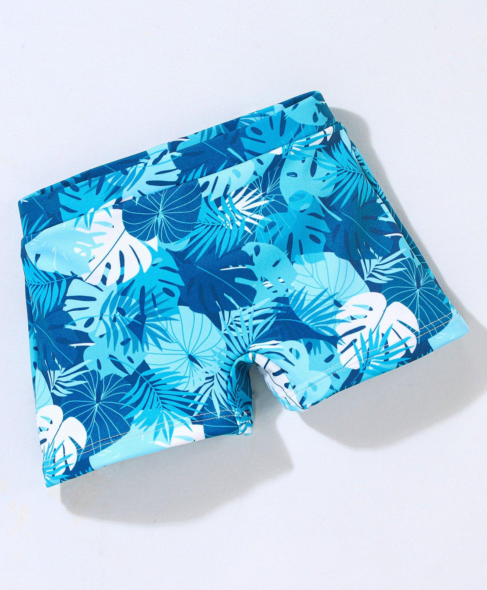 Babyhug Short Length Swimming Trunk Marine Life Print - Blue-image-17