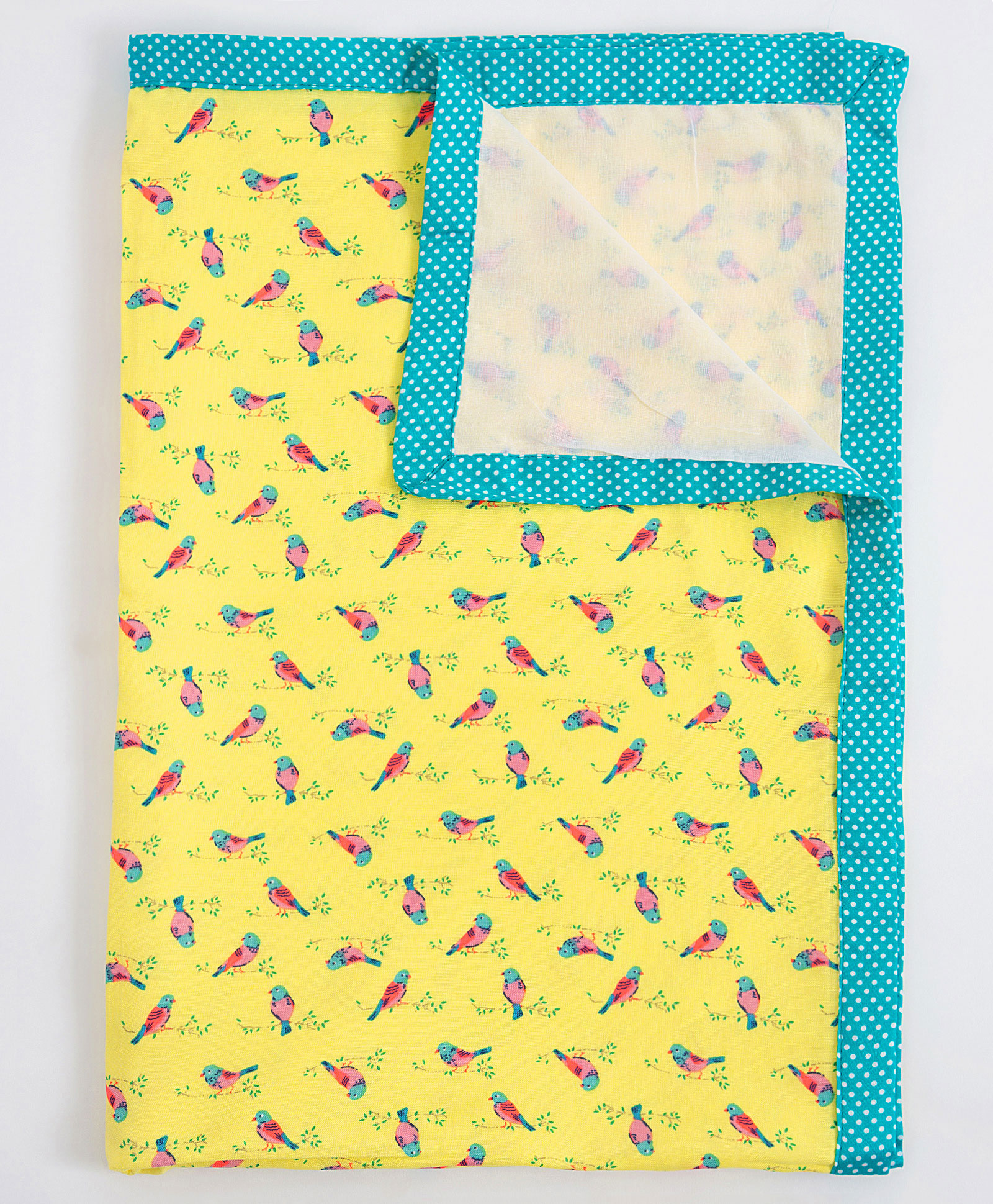 Blooming Buds Chirping Birds Baby Wrap - Yellow-image-39
