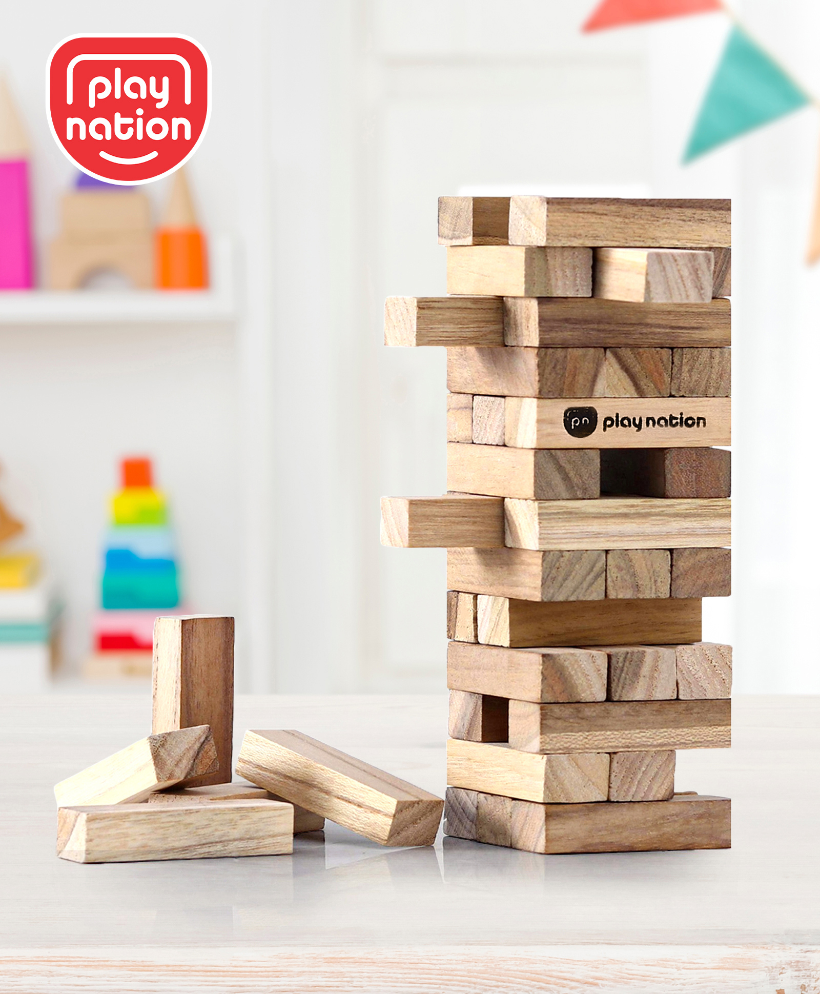 Play Nation Junior Stacking & Tumbling Tower - 39 Pieces-picture-16