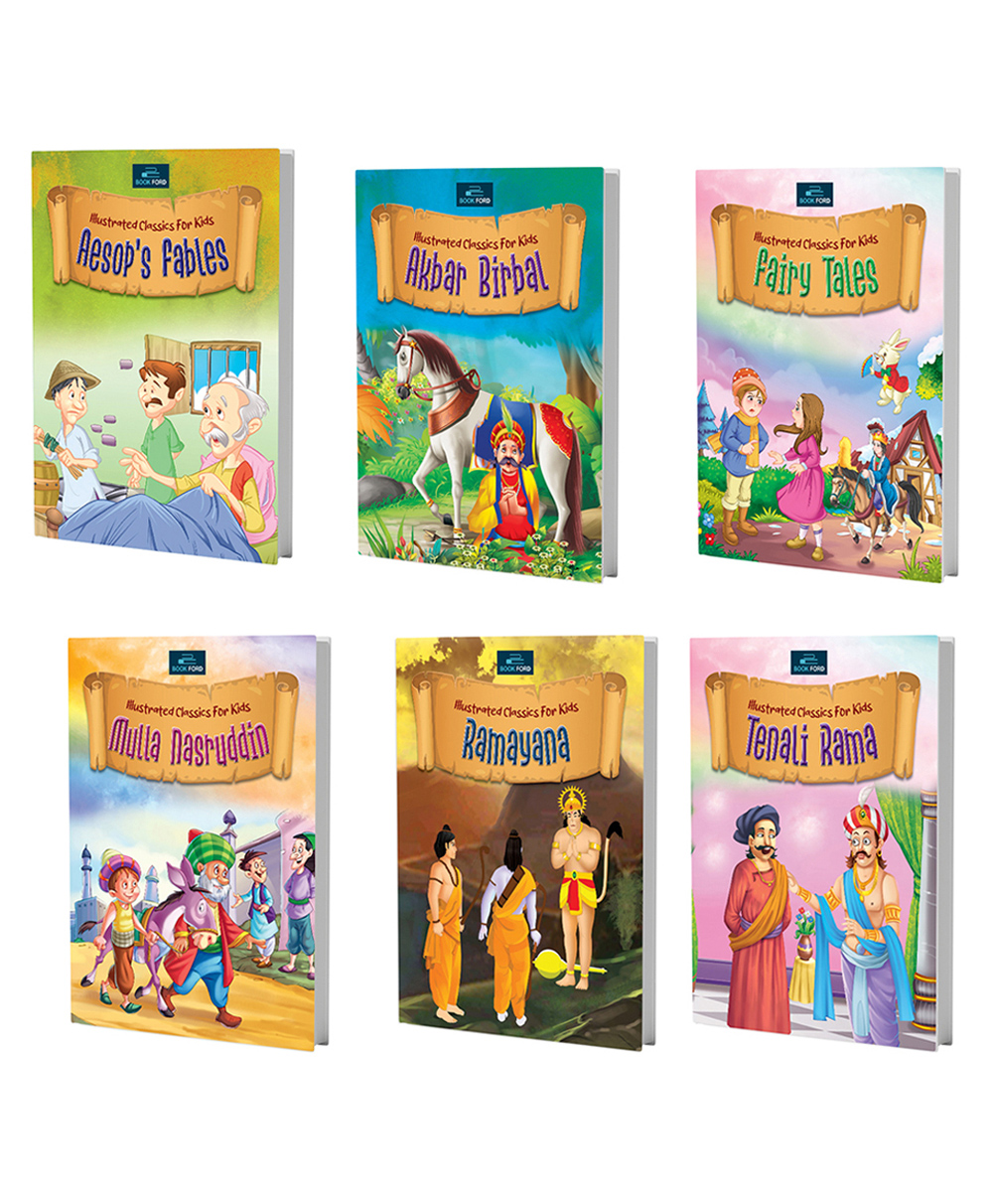 Pack of 6 Illustrated classics for kids - English-image-3