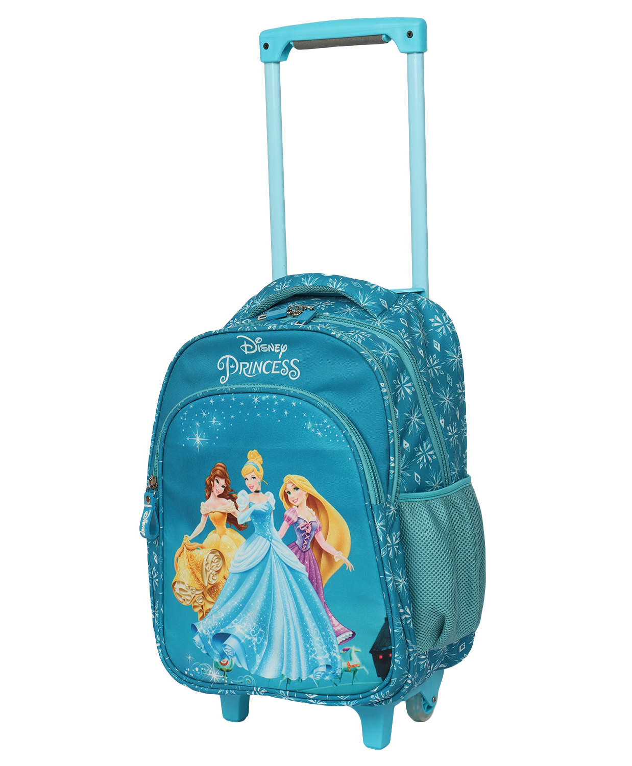 Novex Disney  Original Princess Kids Backpack Trolley with 2 Wheel Turquoise - Height 16 Inches-image-39