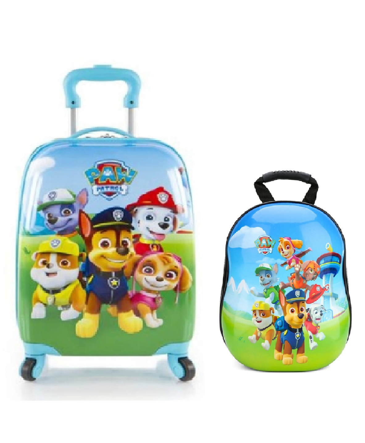 D PARADISE Paw Patrol Print Hard Case Trolley Bag & Hard-Shell Backpack - 16 Inches & 13 Inches-image-22