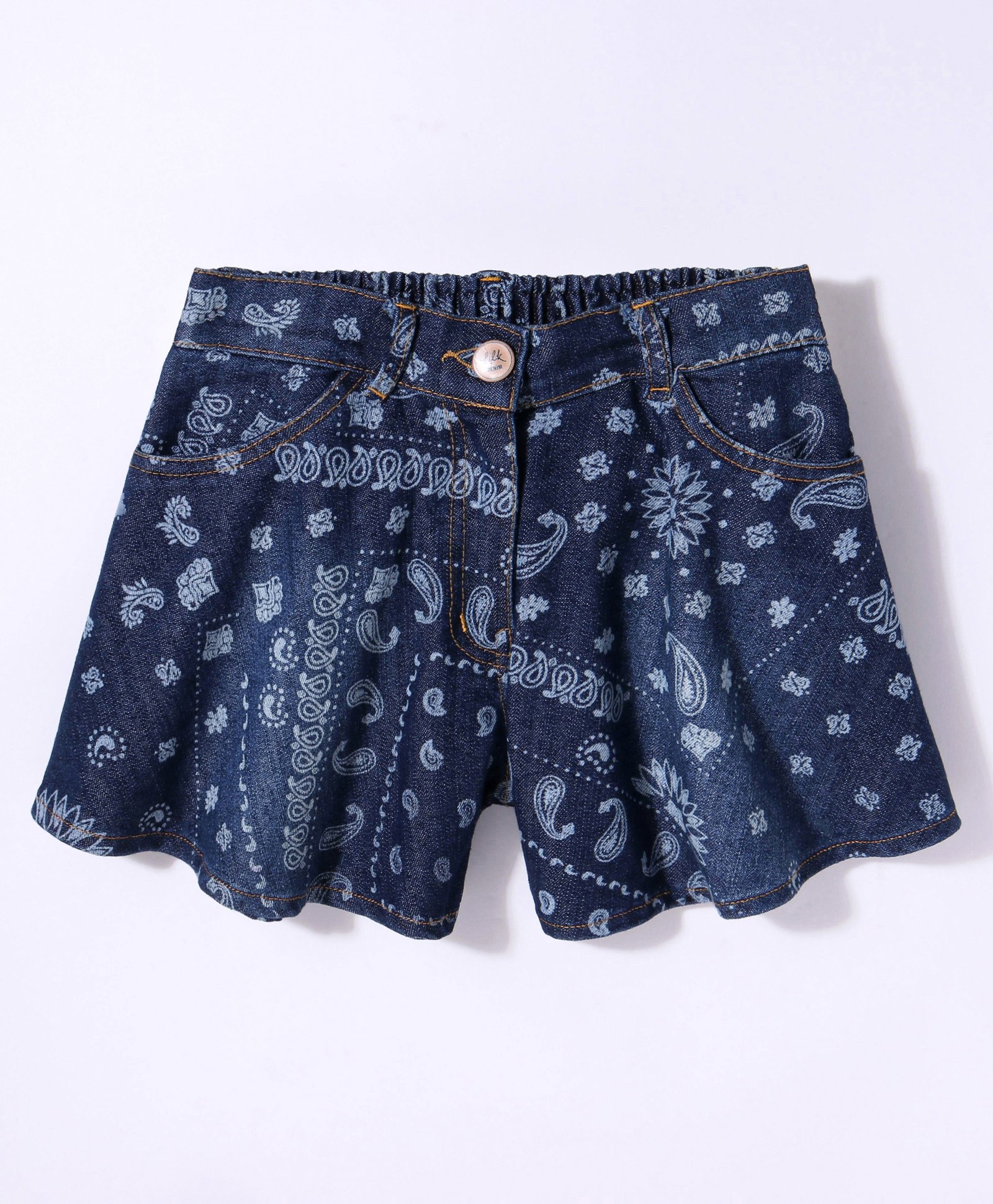 Little Kangaroos Shorts FLARED FIT,100% COTTON Female DARK BLUE 1-2Y-image-43
