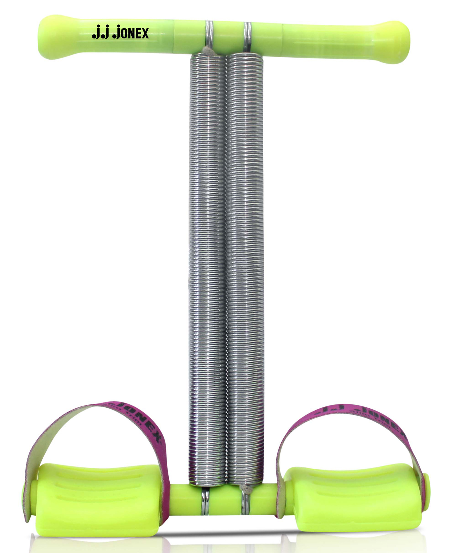 JJ Jonex Multipurpose Double Single Spring Slim Trim ABS Exerciser & Body Toner Fitness Equipment with Handle Cover - Green-picture-22