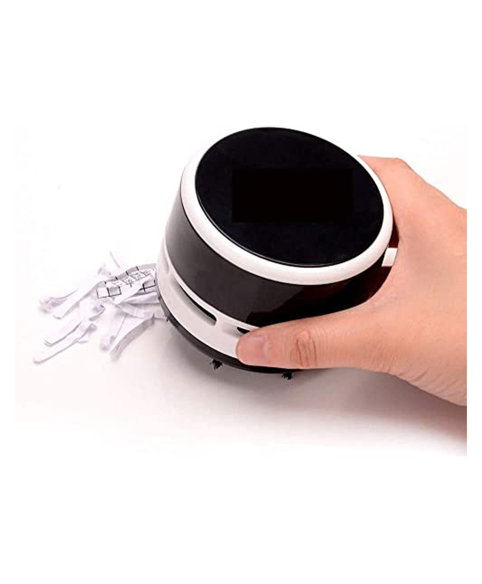 KolorFish Mini Crumb Vacuum Cleaner Portable Desktop Sweeper Handheld Cordless Multifunction Cleaning - Black