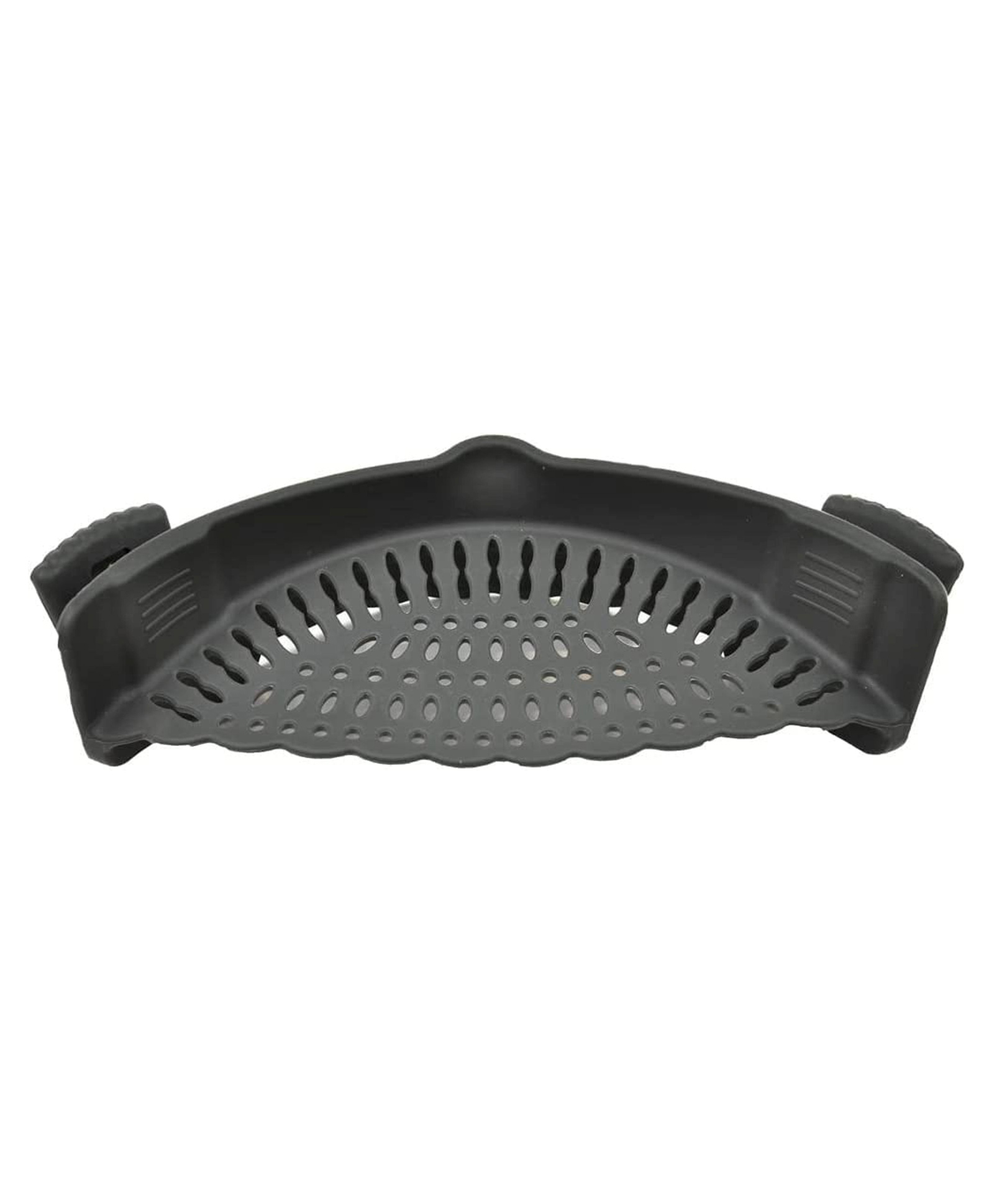 kolorfish Snap N Strain Pot Strainer and Pasta Adjustable Silicone Clip On - Black-picture-19