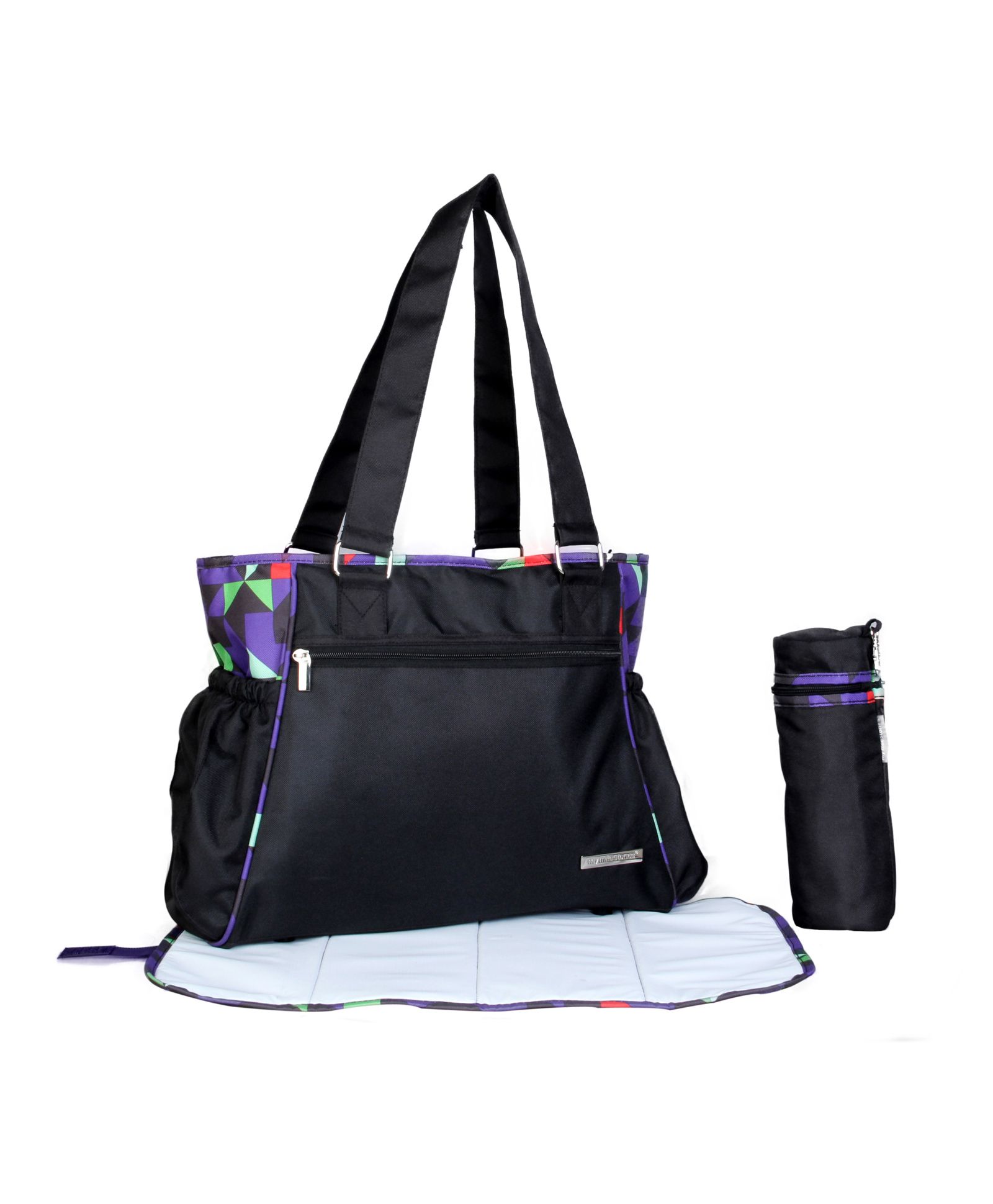 My Milestones Diaper Bag Spectra Geometric - Black-picture-17