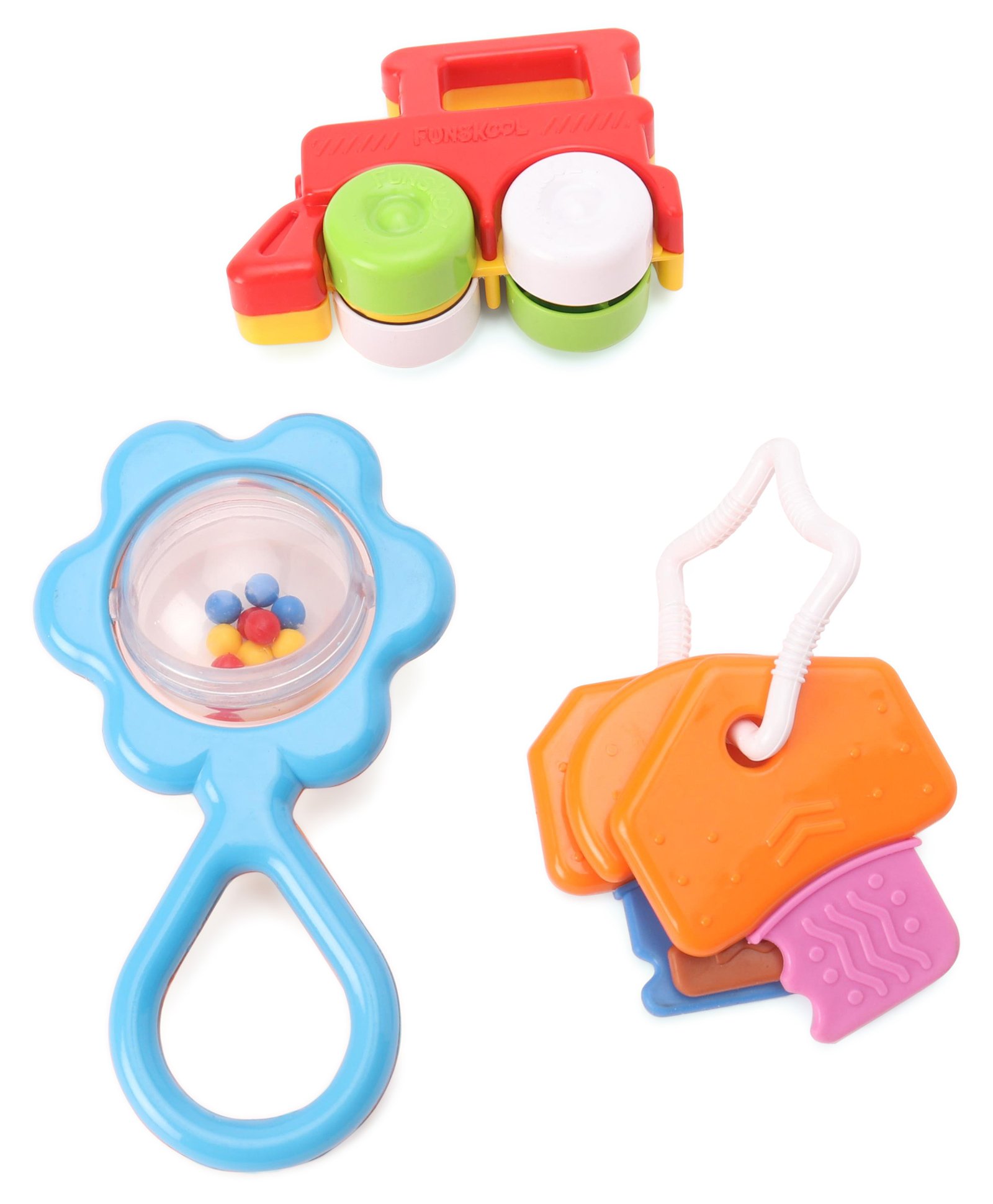 Giggles Funskool Mini Rattle Gift Set Pack Of 3   (Colour May Vary)-image-6