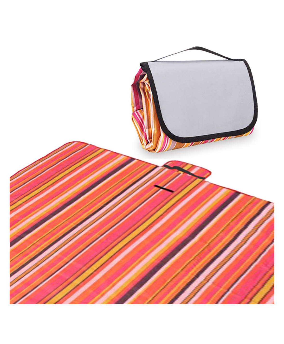 PACKNBUY Foldable Outdoor Picnic Mat for Beach Camping Sandproof Water Resistant - Red Pink-image-7