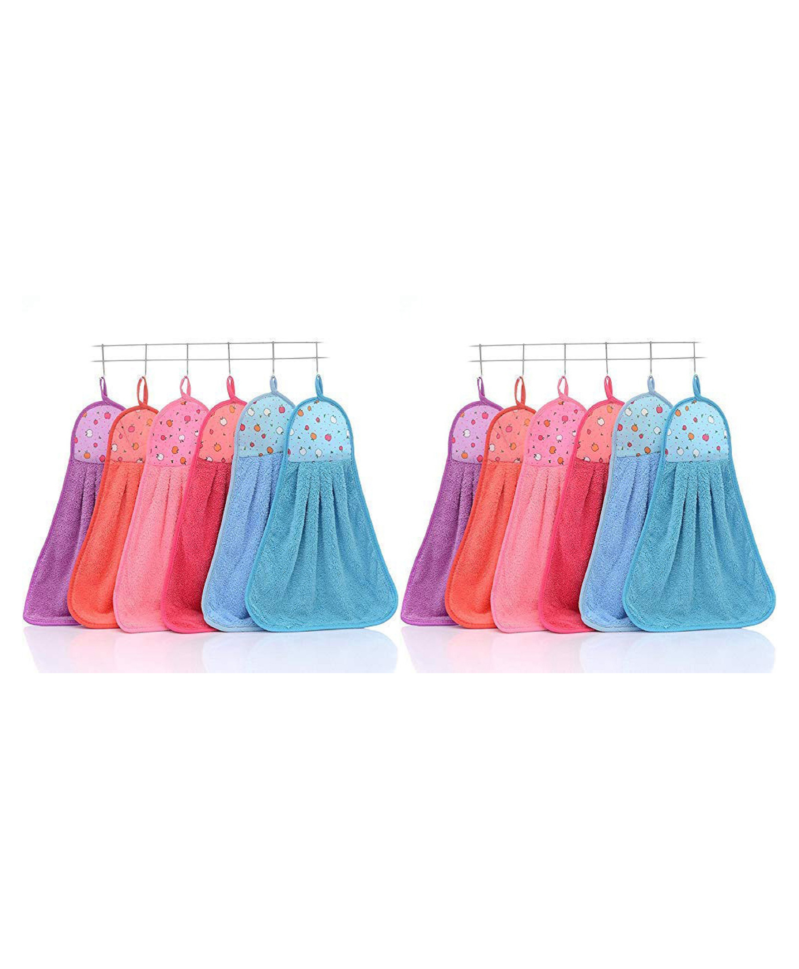 JARS Collections Microfibre  Soft Hand Face Towel Washcloth for baby Pack of 12 - Multicolor-image-13
