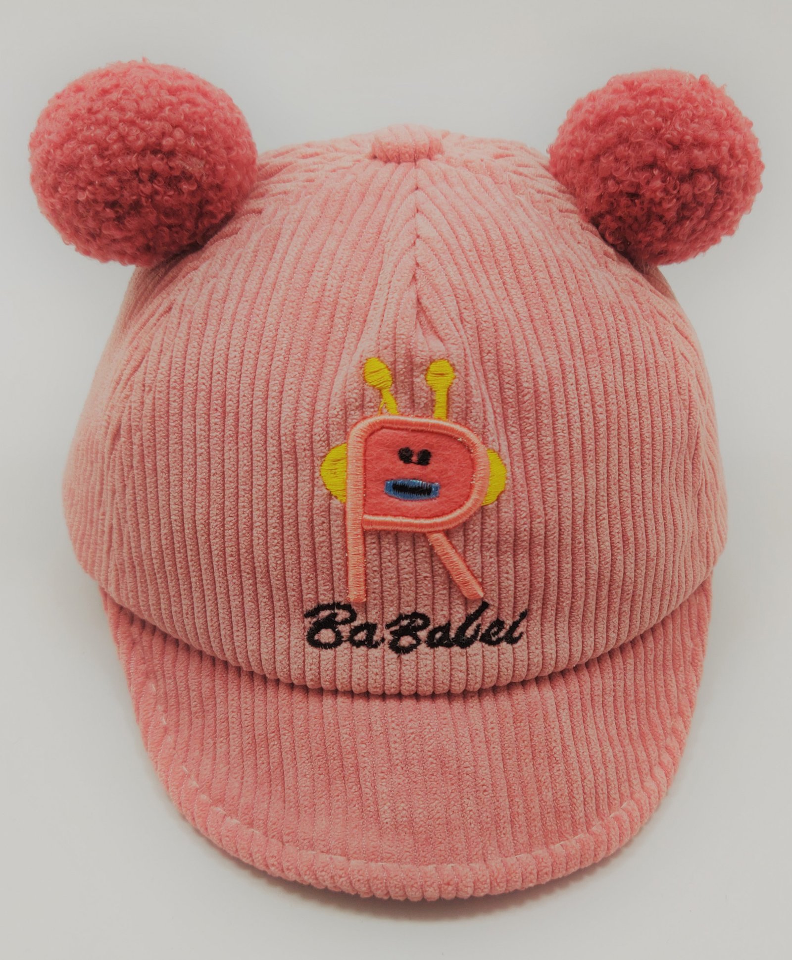 Kid-O-World R Embroidered & Textured Cap - Peach-image-1