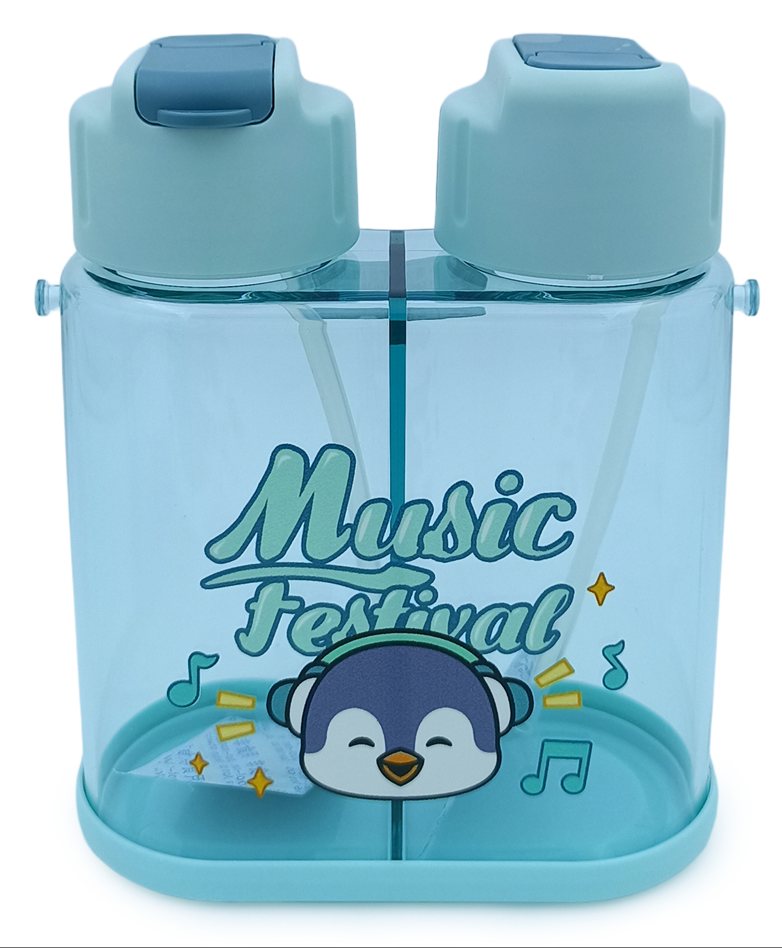 sanjary Double Sided Water Bottle With Soft Grip Strap  Pack of 1 BLUE - 640 ml-picture-10