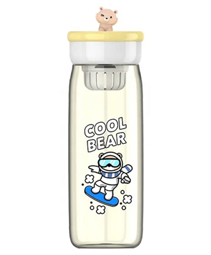 SANJARY BPA Free Water Bottle Yellow - 600 ml-image-0