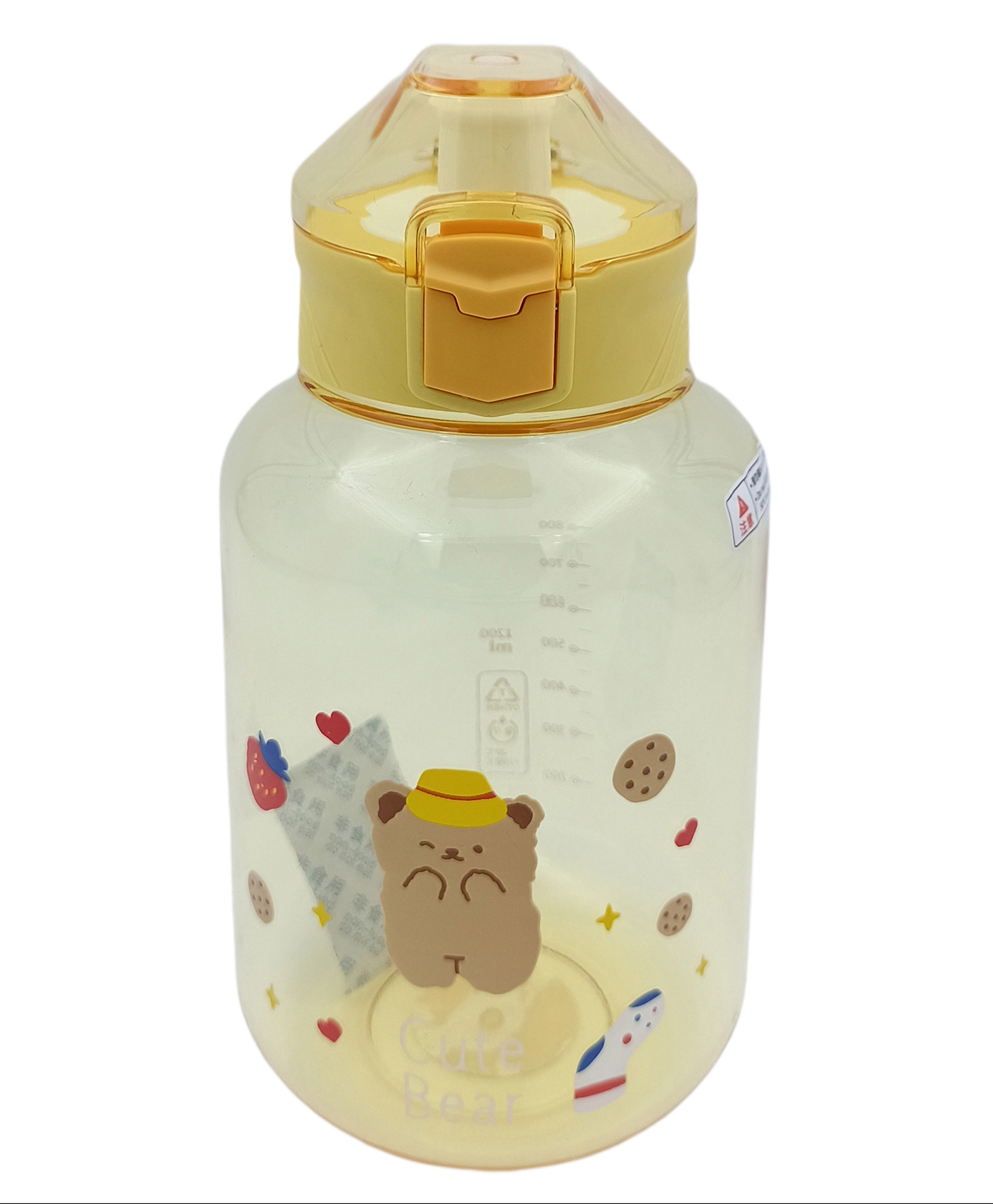 SANJARY Water Bottle with Sipper & Handle Yellow - 1200 ml-picture-42