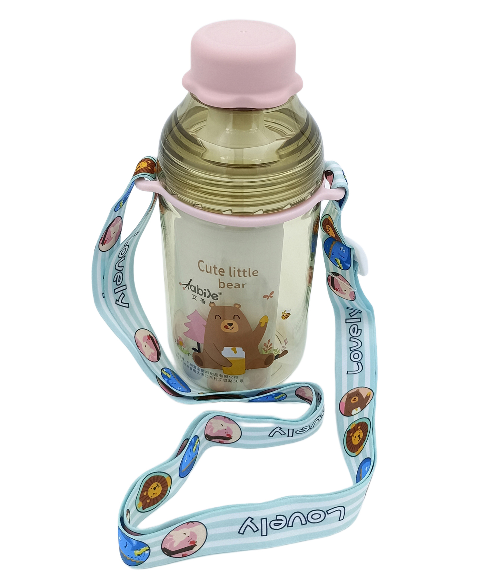 SANJARY Tritan BPA Free Printed Water Bottle Brown - 400 ml-image-32