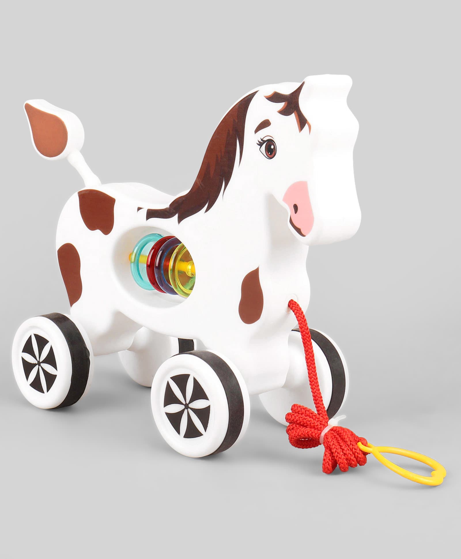 Virgo Toys Pull Along Buddy Horse - White-image-2