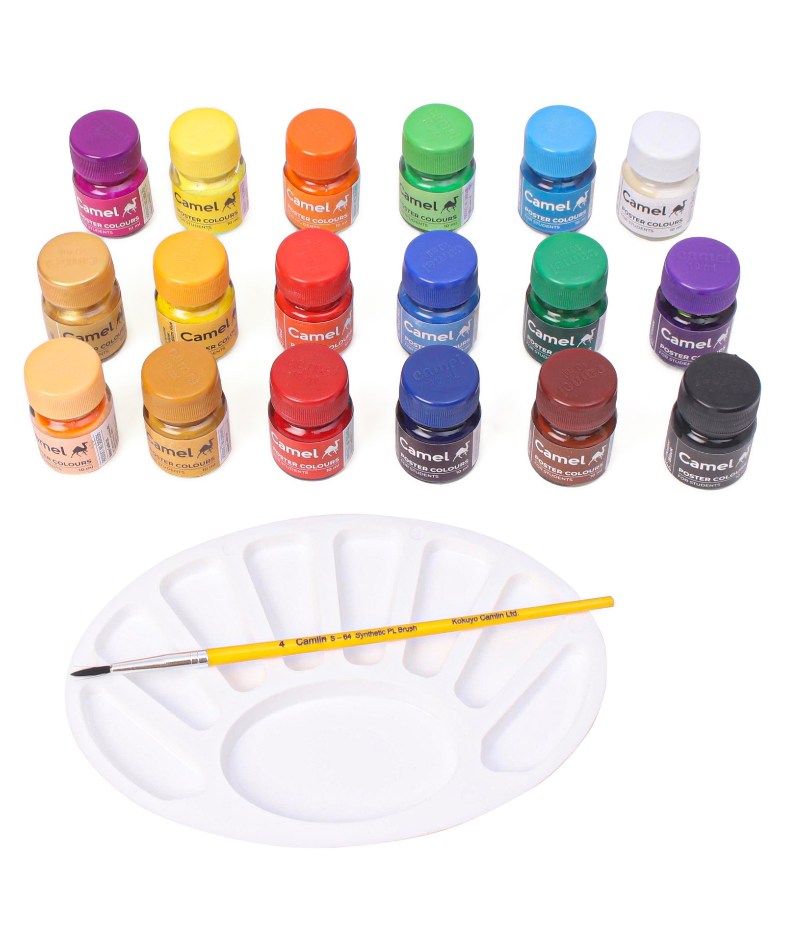 Camlin Student Poster Colour 18 Shades - 10 ml each-picture-19