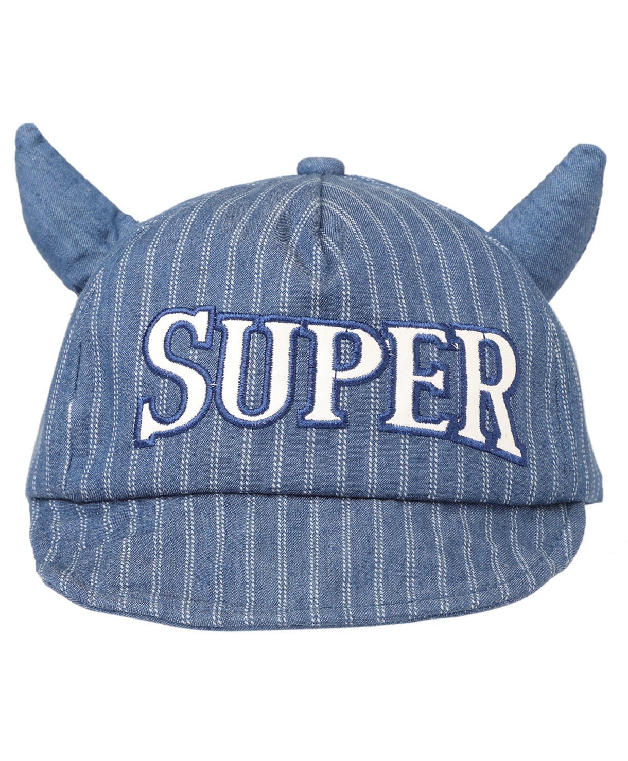 Kid-O-World Super Patch Embroidered Chalk Double Striped Cap - Dark Blue-picture-21