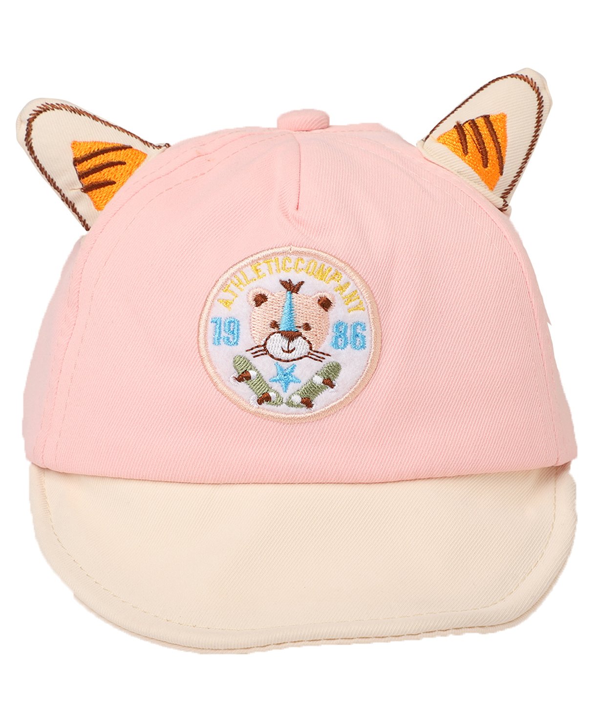 Kid-O-World 1986 Embroidered Bear Patch Cap - Peach-picture-38