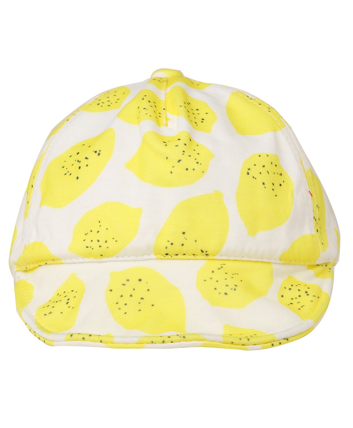 Kid-O-World Lemon Printed Cap - White & Yellow-image-6