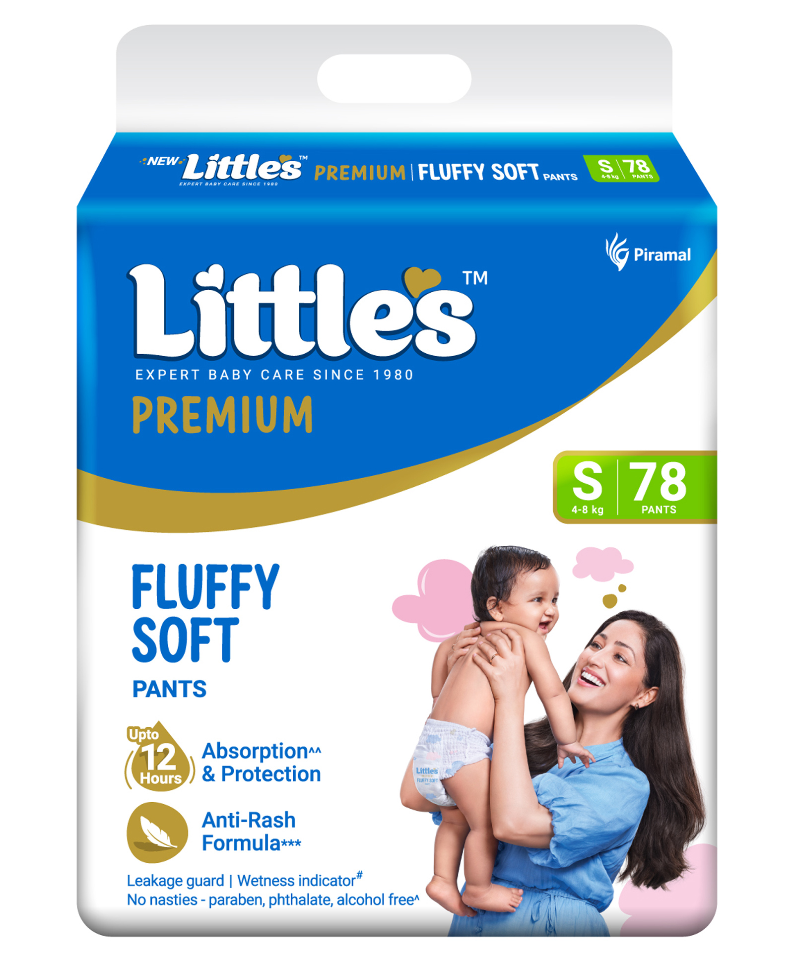 Little's Comfy Baby Pants Diapers Small Size with Wetness Indicator and 12 hours Absorption - 78 Pieces-image-30