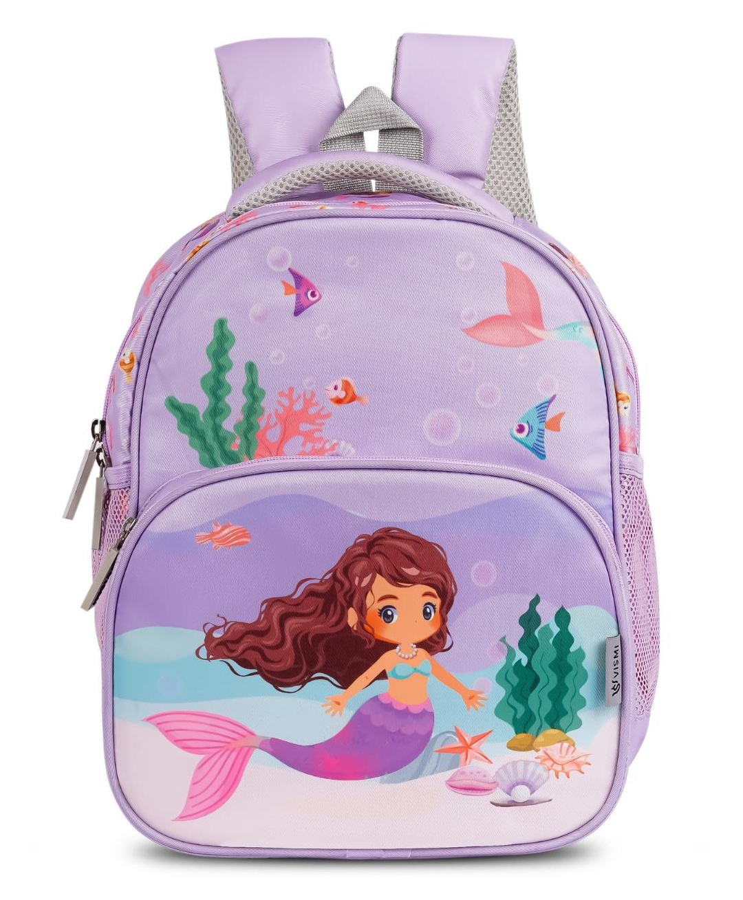 Vismiintrend  Mermaid Print School Bag  for Kids Purple - 12 Inches-image-16