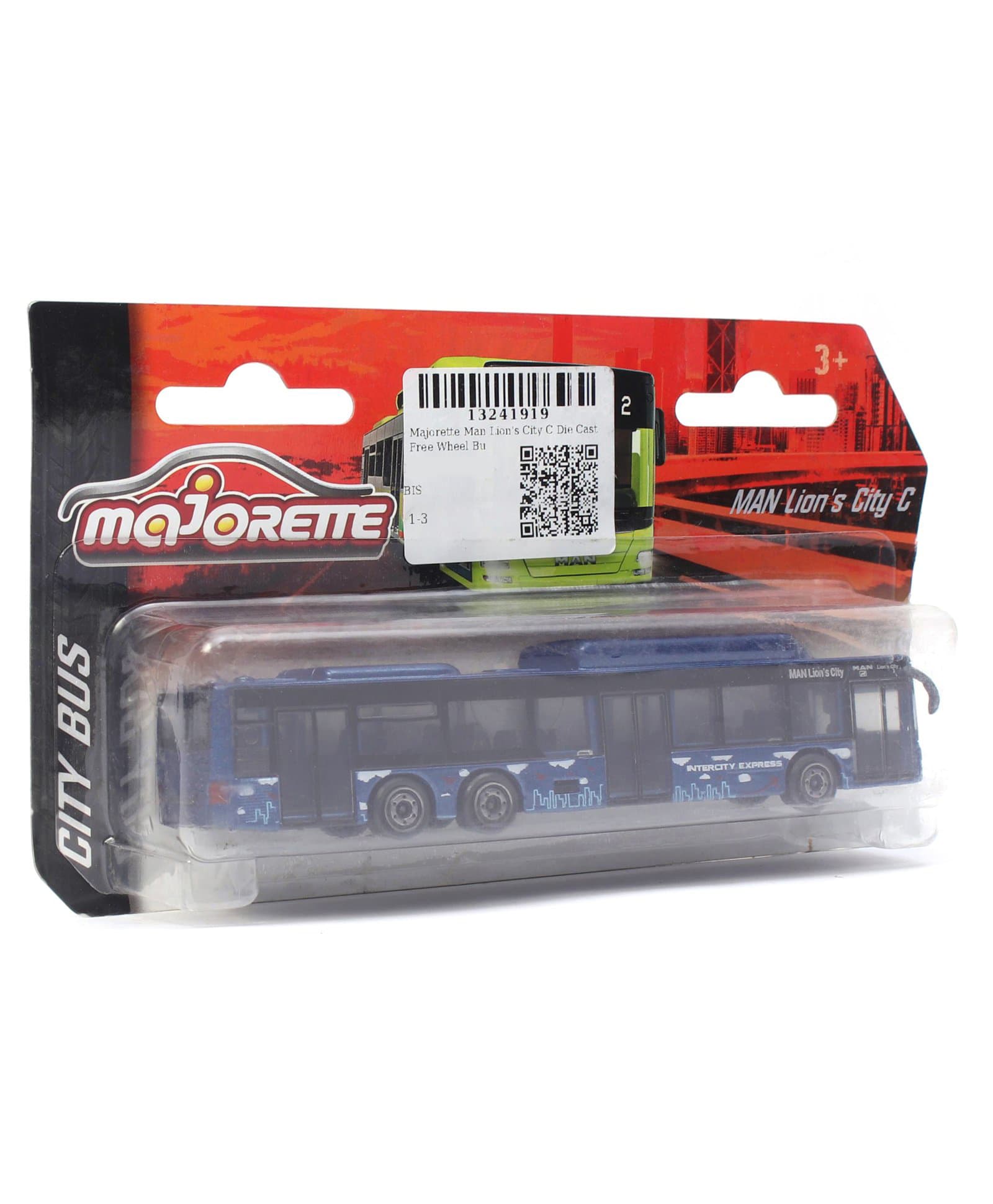 Majorette Man Lion's City C Die Cast Free Wheel Bus -Navy Blue-image-12