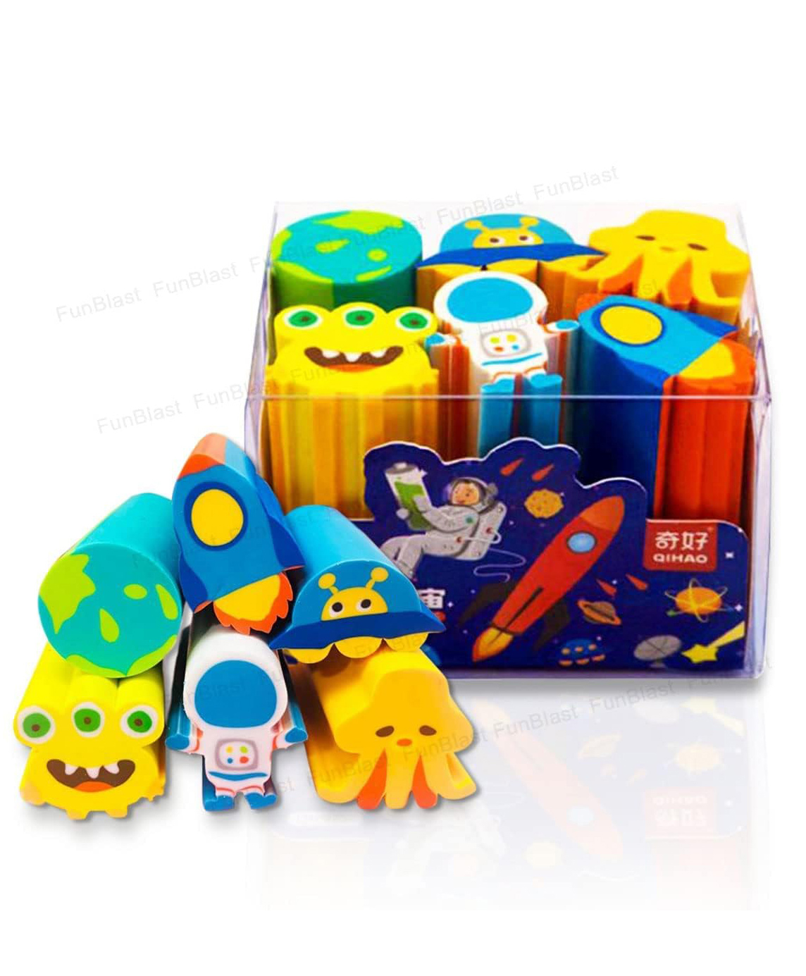 Funblast Space Themed Fancy Erasers Pack Of 6  Multicolor-image-34
