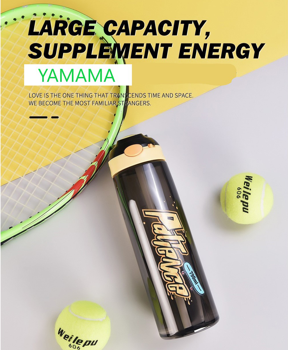 YAMAMA Anti Leak Spill Proof Sipper Water Bottle Light Black - 790 ml-image-16