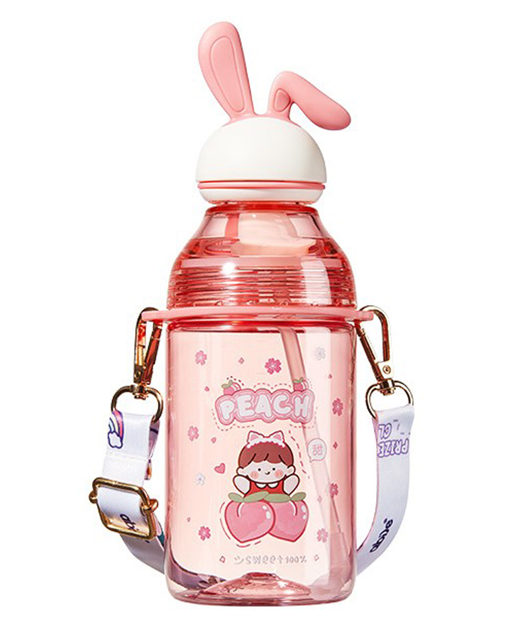 YAMAMA Kawai Design Water Bottle Pink - 400 ml-image-41